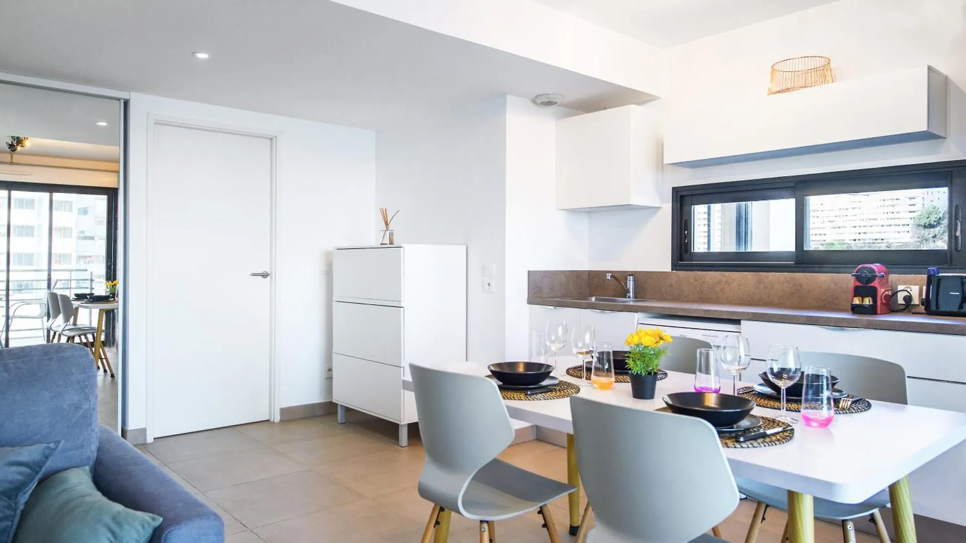 Appartement Vue Mer & Tour Odeon - Terrasse - Parking - Bj Beausoleil